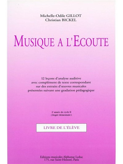 M. Gillot: Musique a lEcoute - Cycle Initiation