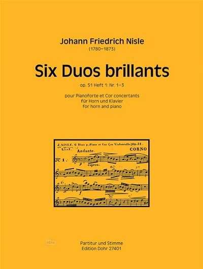 J.M.F. Nisle: Six Duos Brillants Heft 1 Op.51 (Pa+St)