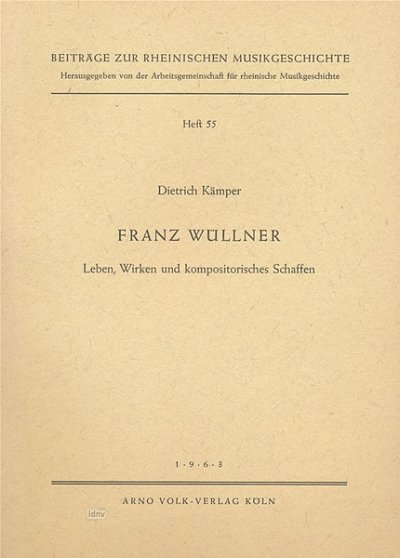 D. Kämper: Franz Wüllner (Bu)