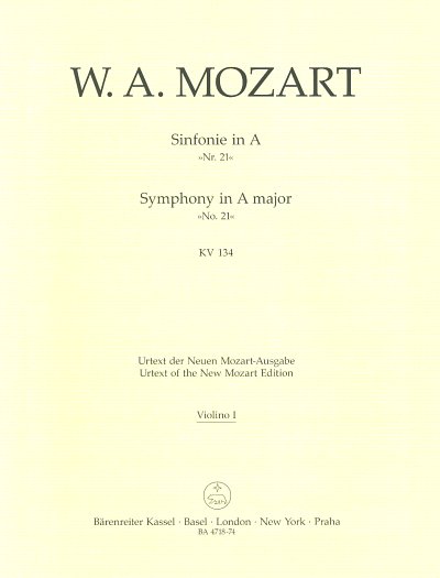 W.A. Mozart: Sinfonie 21 A-Dur KV 134 Violine I	