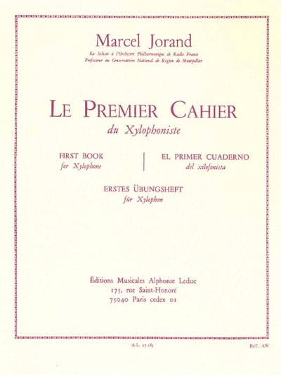 Cahier Du Xylophoniste N01, Xyl (Bu)