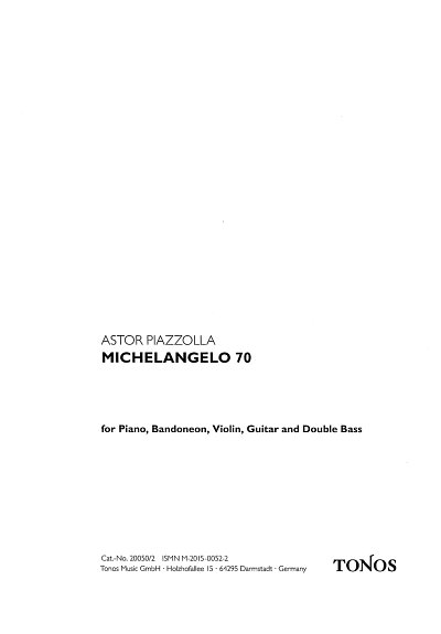 A. Piazzolla: Michelangelo 70 - Tango, Bandquint (OStsatz)