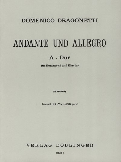 D. Dragonetti: Andante + Allegro A-Dur