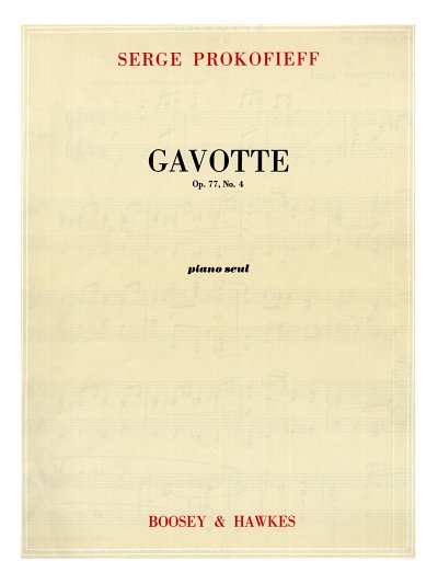 S. Prokofiev: Gavotte Op. 77/4