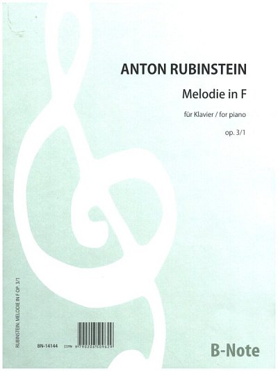 A. Rubinstein: Melodie in F für Klavier op.3/1, Klav