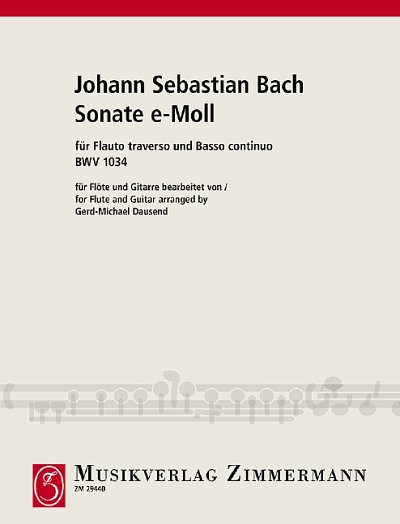 J.S. Bach: Sonate e-Moll BWV 1034, FlGit (St)