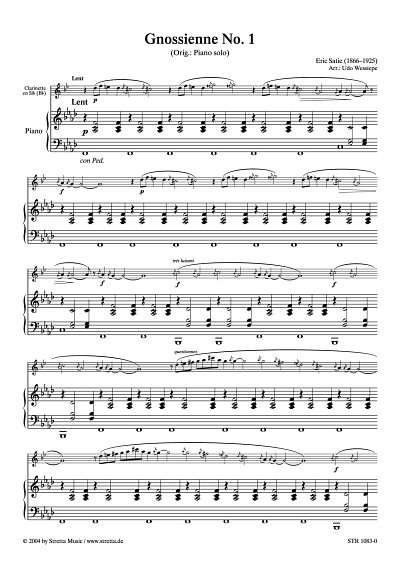 DL: E. Satie: Gnossienne Nr. 1