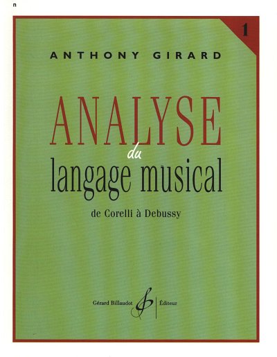 A. Girard: Analyse du langage musical 1 (Bu)