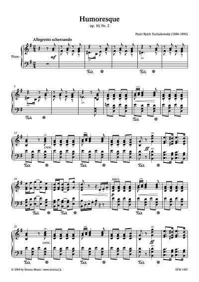 DL: P.I. Tschaikowsky: Humoresque op. 10, Nr. 2