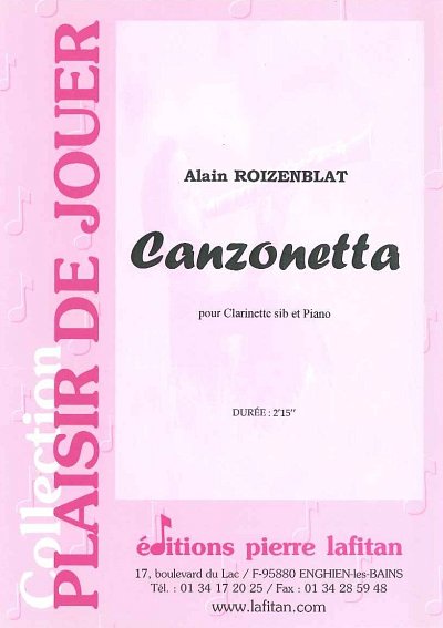 Canzonetta, KlarKlv (KlavpaSt)