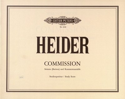 W. Heider: Commission