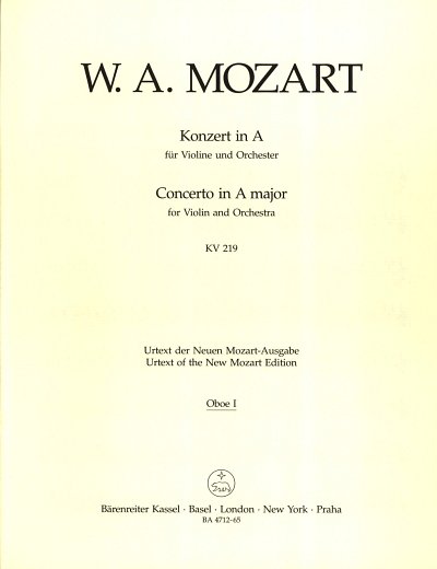 W.A. Mozart: Konzert Nr. 5 A-Dur KV 219, VlOrch (HARM)