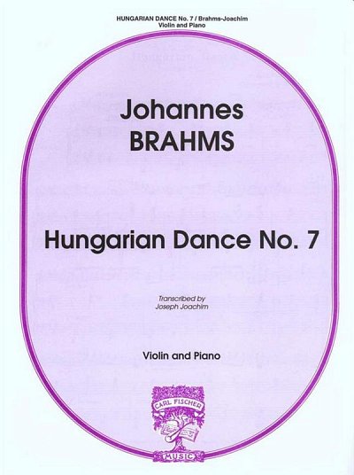 J. Brahms: Hungarian Dance No.7, VlKlav (KASt)