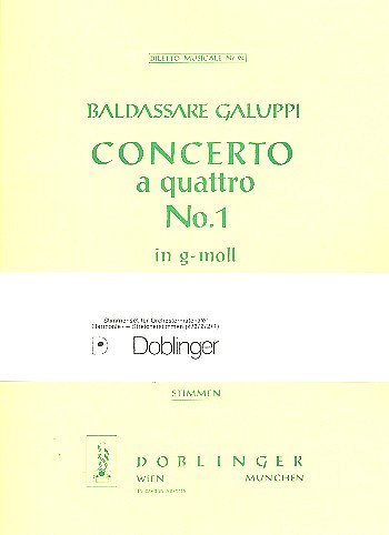 B. Galuppi: Concerto A Quattro 1 G-Moll