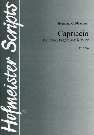 S. Goldhammer: Capriccio für, Oboe, Fagott und Klavi (Pa+St)