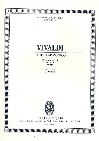 A. Vivaldi: Concerto h-Moll op. 3/10 RV ., Cembalo