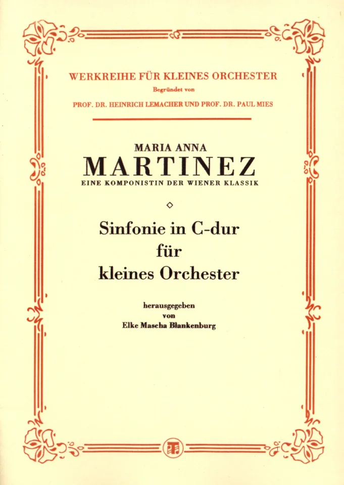 M. von Martines: Sinfonie in C-Dur, Kamo (Part.) (0)