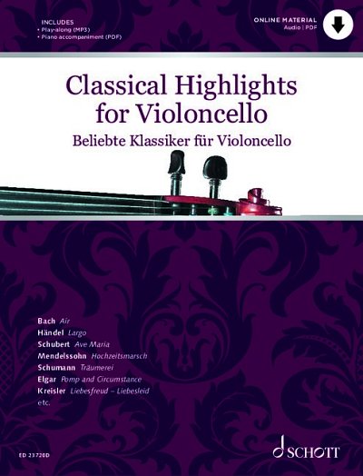 DL: M. Kate: Beliebte Klassiker für Violoncello, VcKlav