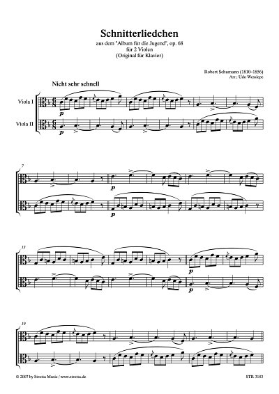 DL: R. Schumann: Schnitterliedchen aus dem 