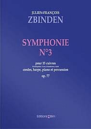 J.-F. Zbinden: Symphonie N° 3, Sinfo (Part.)