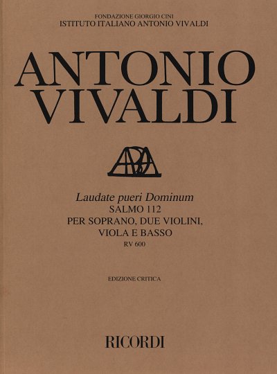 A. Vivaldi: Laudate pueri RV 600, GesStr (Part.)