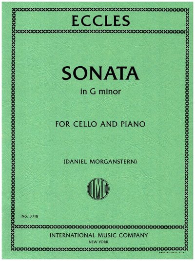 H. Eccles et al.: Sonata in G minor