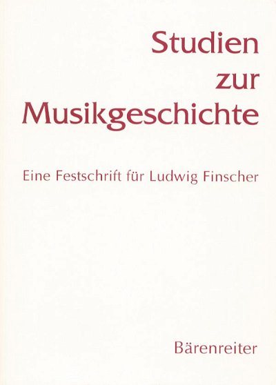 A. Laubentahl: Studien zur Musikgeschichte (Bu)