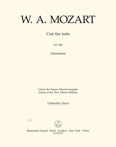 W.A. Mozart: Così fan tutte KV 588, Sinfo (VcKb)
