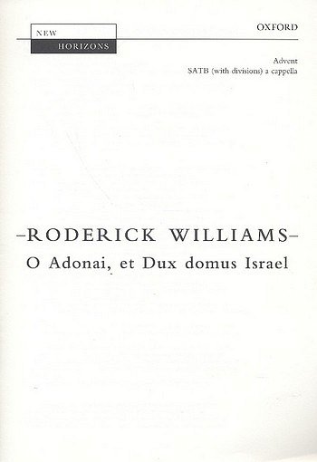 R. Williams: O Adonai, et Dux domus Israel, Ch (Chpa)