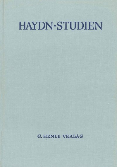 Haydn-Studien Einbanddecke 3
