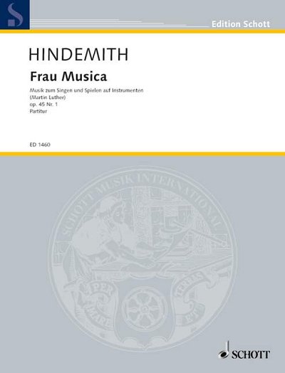 DL: P. Hindemith: Frau Musica (Part.)