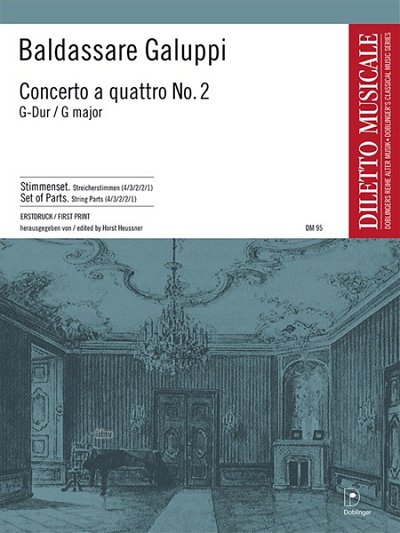 B. Galuppi: Concerto A Quattro 2 G-Dur Diletto Musicale