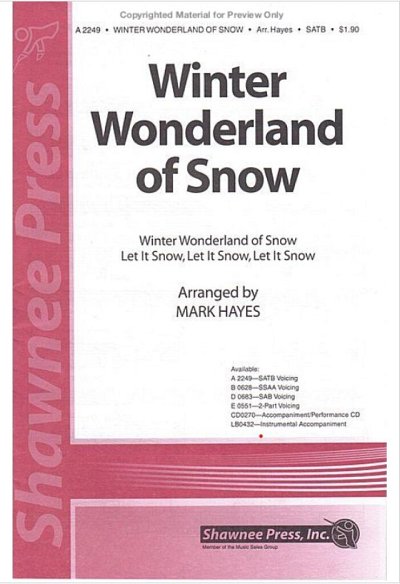 Winter Wonderland of Snow, Ch2Klav (Chpa)