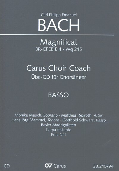 AQ: C.P.E. Bach: Magnificat BR-CPEB E 4, Wq 215, 4G (B-Ware)