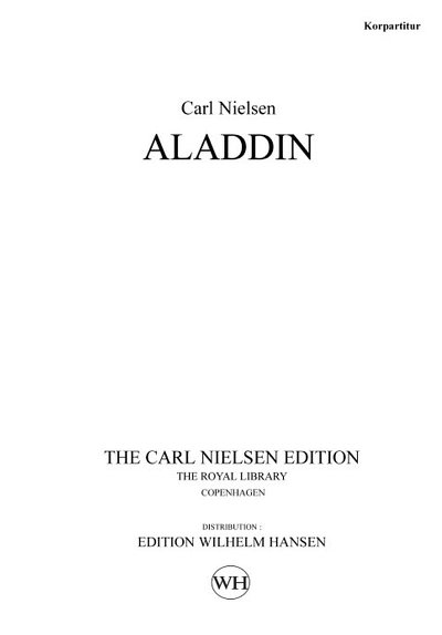 C. Nielsen: Aladdin Op. 34, GchKlav (KA)