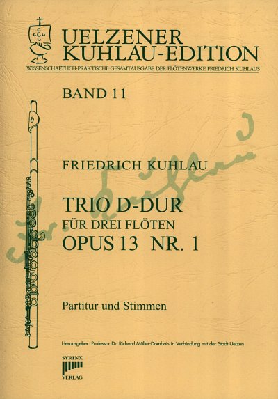 F. Kuhlau: Trio D-Dur Op 13/1, 3Fl (Pa+St)