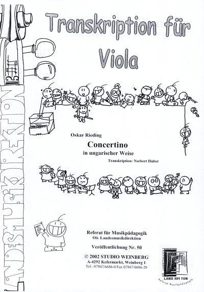 O. Rieding: Concertino in ungarische, Va/VcKlv (Klavpa2Solo)