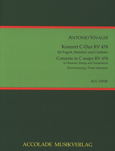 A. Vivaldi: Konzert C-Dur RV 478, FagStrBc (KlavpaSt)