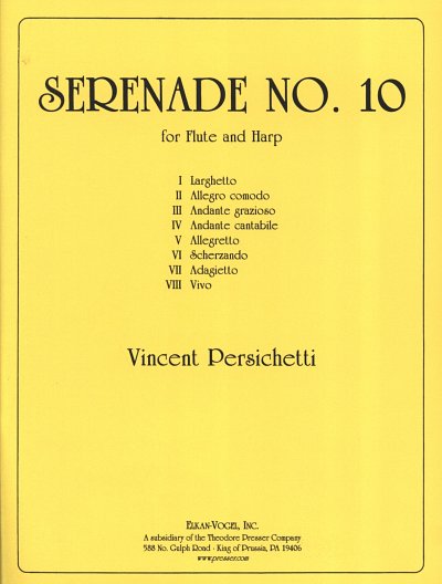 V. Persichetti: Serenade No. 10, FlHrf (Pa+St)