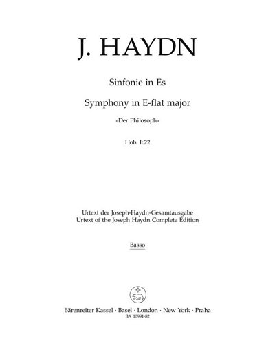 J. Haydn: Sinfonie Nr. 22 Es-Dur Hob. I:22 "Der Philosoph"
