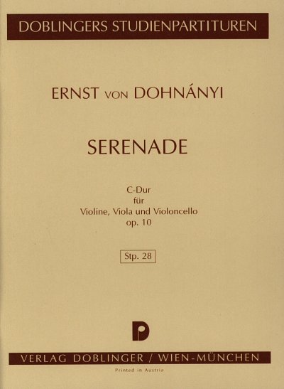 E.v. Dohnanyi: Serenade op. 10, VlVlaVc (Stp)