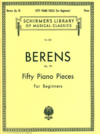 H. Berens: 50 Pieces without Octaves, Op. 70 (Complete, Klav