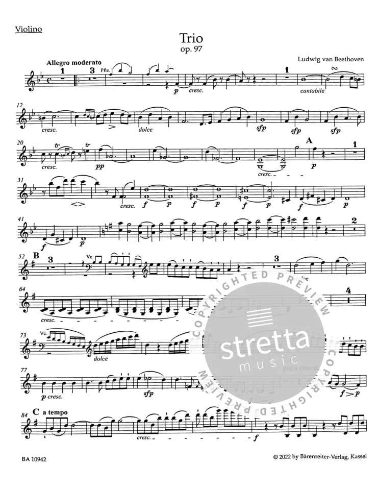 L. v. Beethoven: Trio B-Dur op. 97, VlVcKlv (Klavpa2Solo) (2)