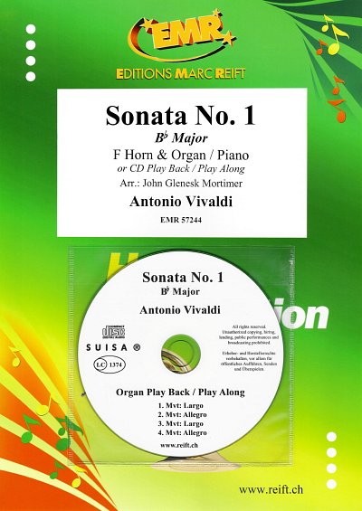 A. Vivaldi: Sonata No. 1, HrnOrg/Klav (+CD)