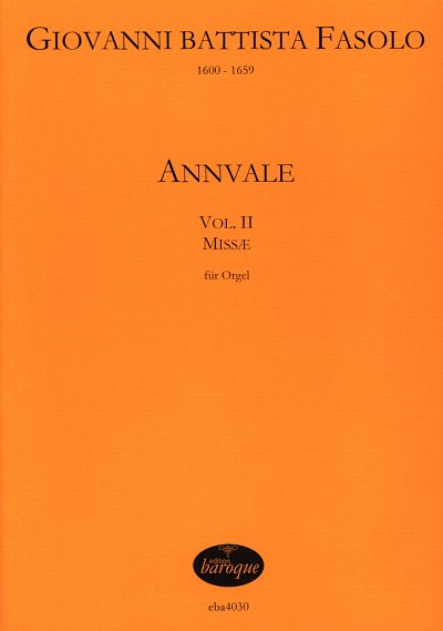 G.B. Fasolo: Annuale II, Org