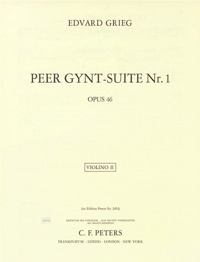E. Grieg: Peer Gynt Suite Nr. 1 op. 46, Sinfo (Vl2)