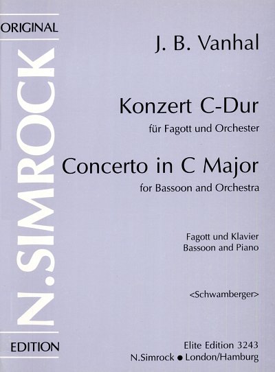 J.B. Vanhal: Konzert C-Dur , FagOrch (KASt)
