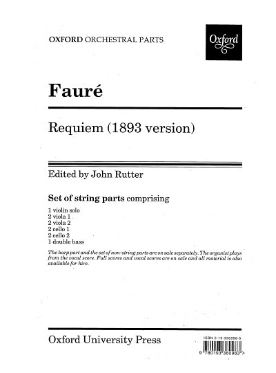 G. Fauré: Requiem op. 48 (1893), 2GesGch4Orch (Str)
