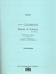 M. Clementi et al.: Sonata in F Minor, Op. 14/3