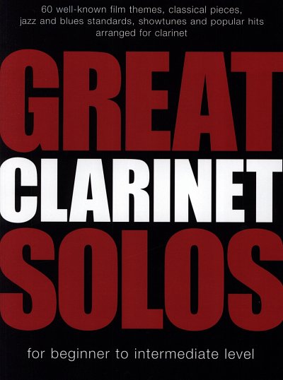Great Clarinet Solos 60 well-known film themes, classical pi